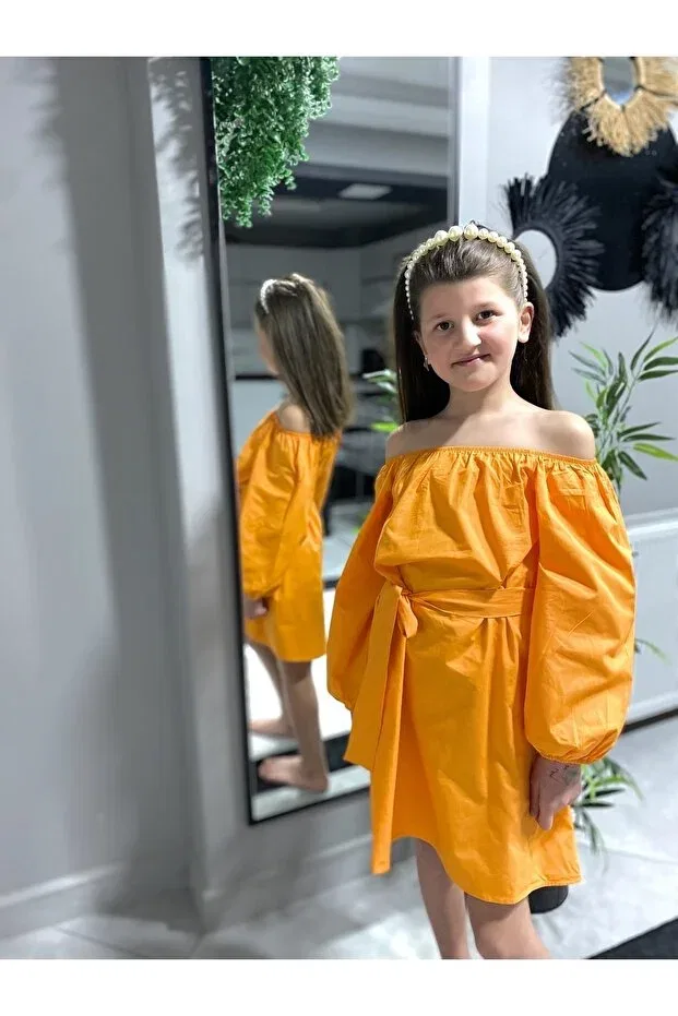 Детское платье для девочек с длинным рукавом Amiirbabyy, Orange