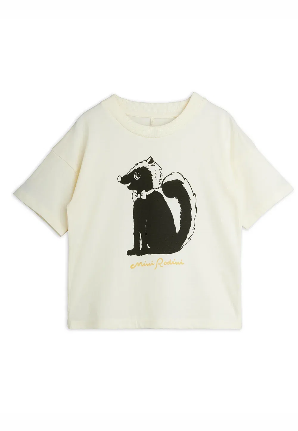 Футболка унисекс с принтом «Скунс» Mini Rodini, Offwhite