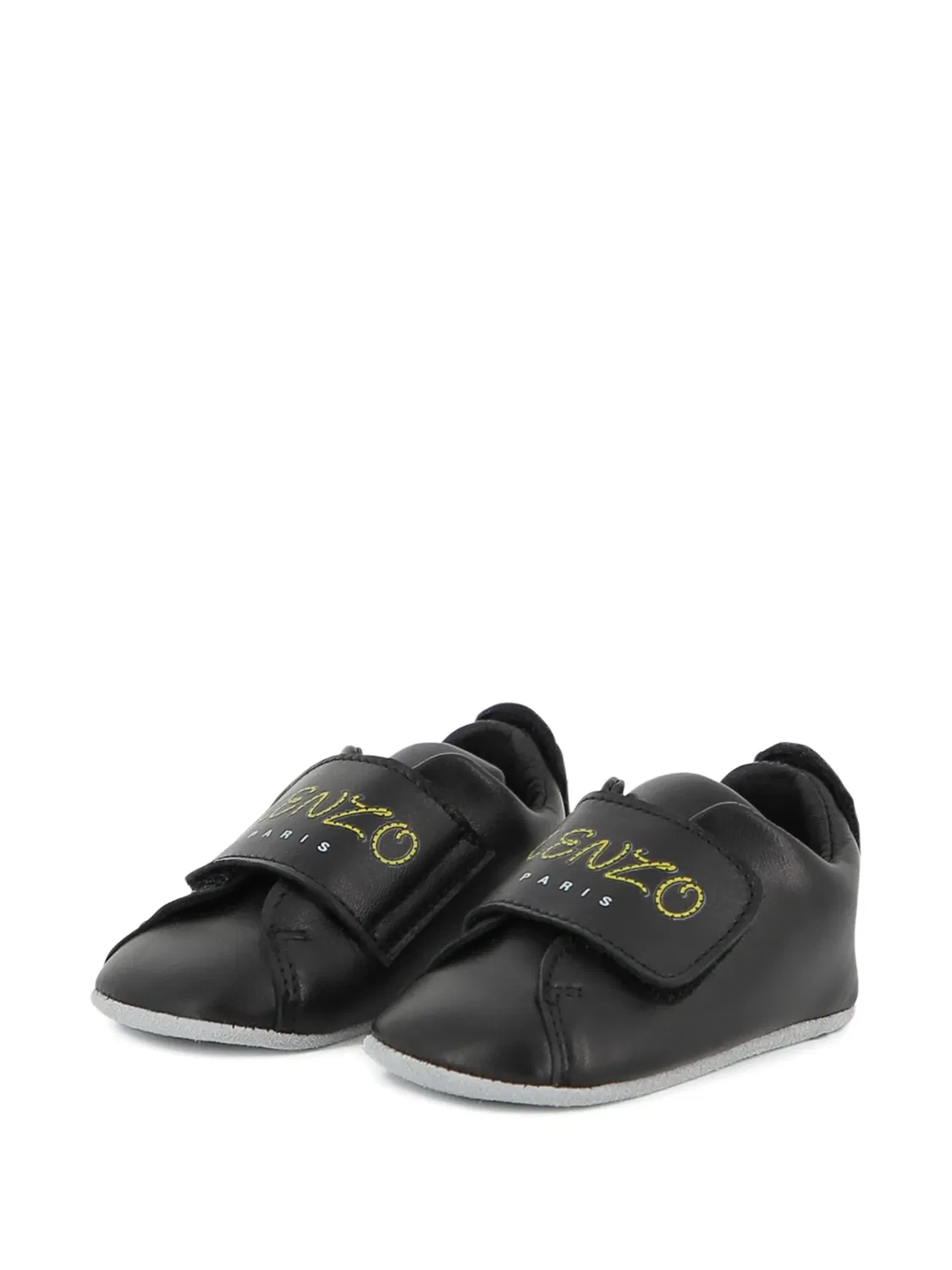 Кроссовки на липучках с логотипом Kenzo Kids, черный