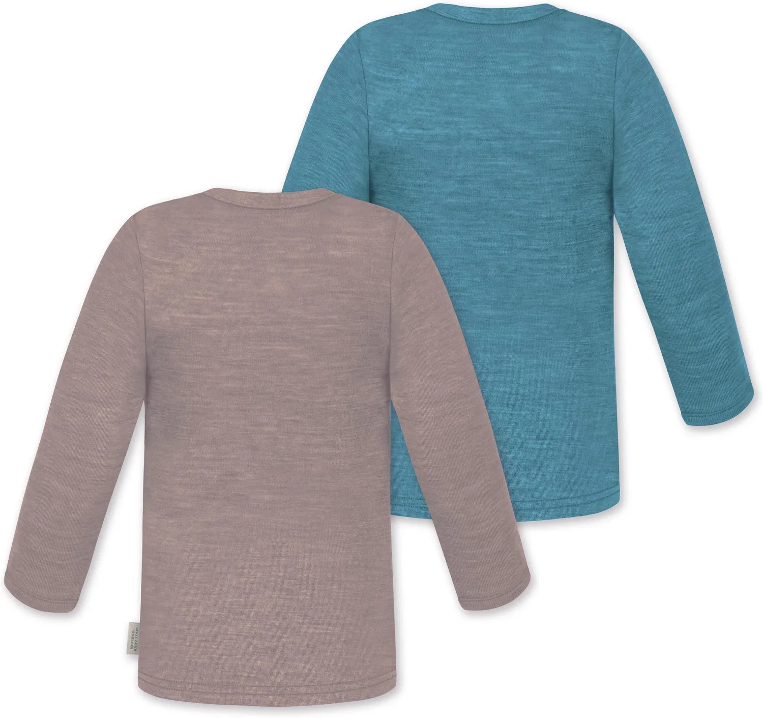 Комплект лонгсливов детских с длинным рукавом Baby Merino Longsleeve Taupo Normani Outdoor Sports, розовый — фото 2