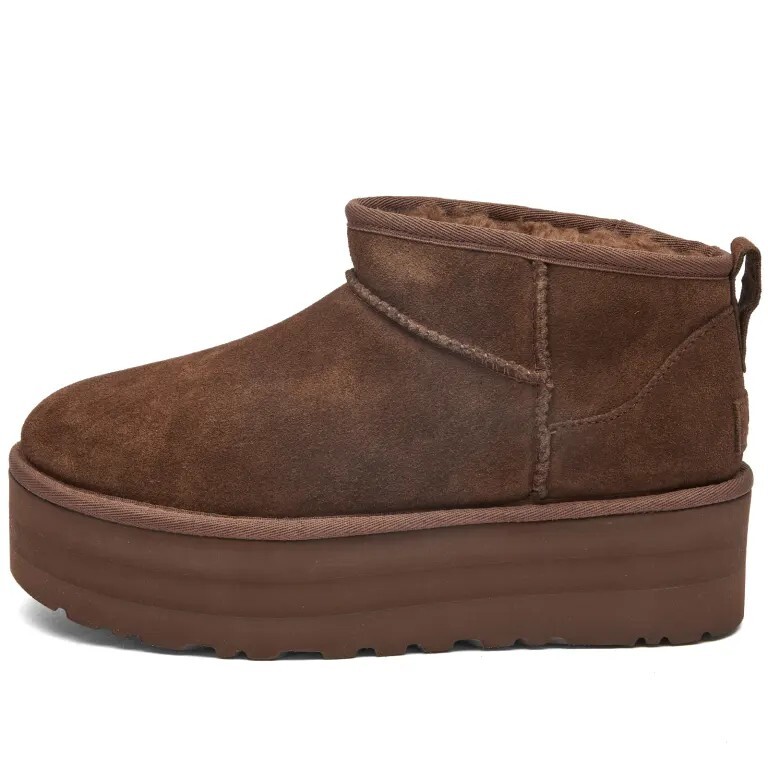 

Угги Ugg Classic Ultra Mini на платформе, жженый кедр