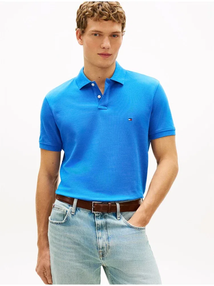 Футболка поло с коротким рукавом, Regular Fit, 1985 TOMMY HILFIGER, Royal Blue