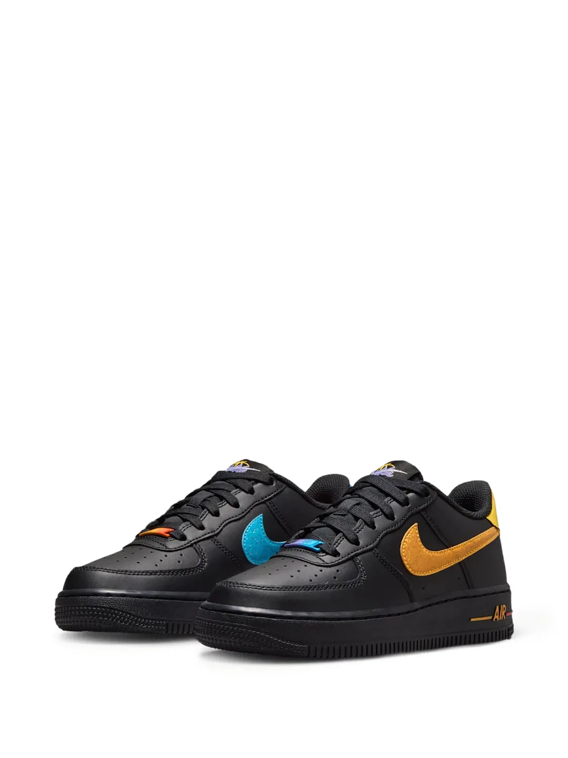 Кроссовки Air Force 1 Nike Kids, черный — фото 2