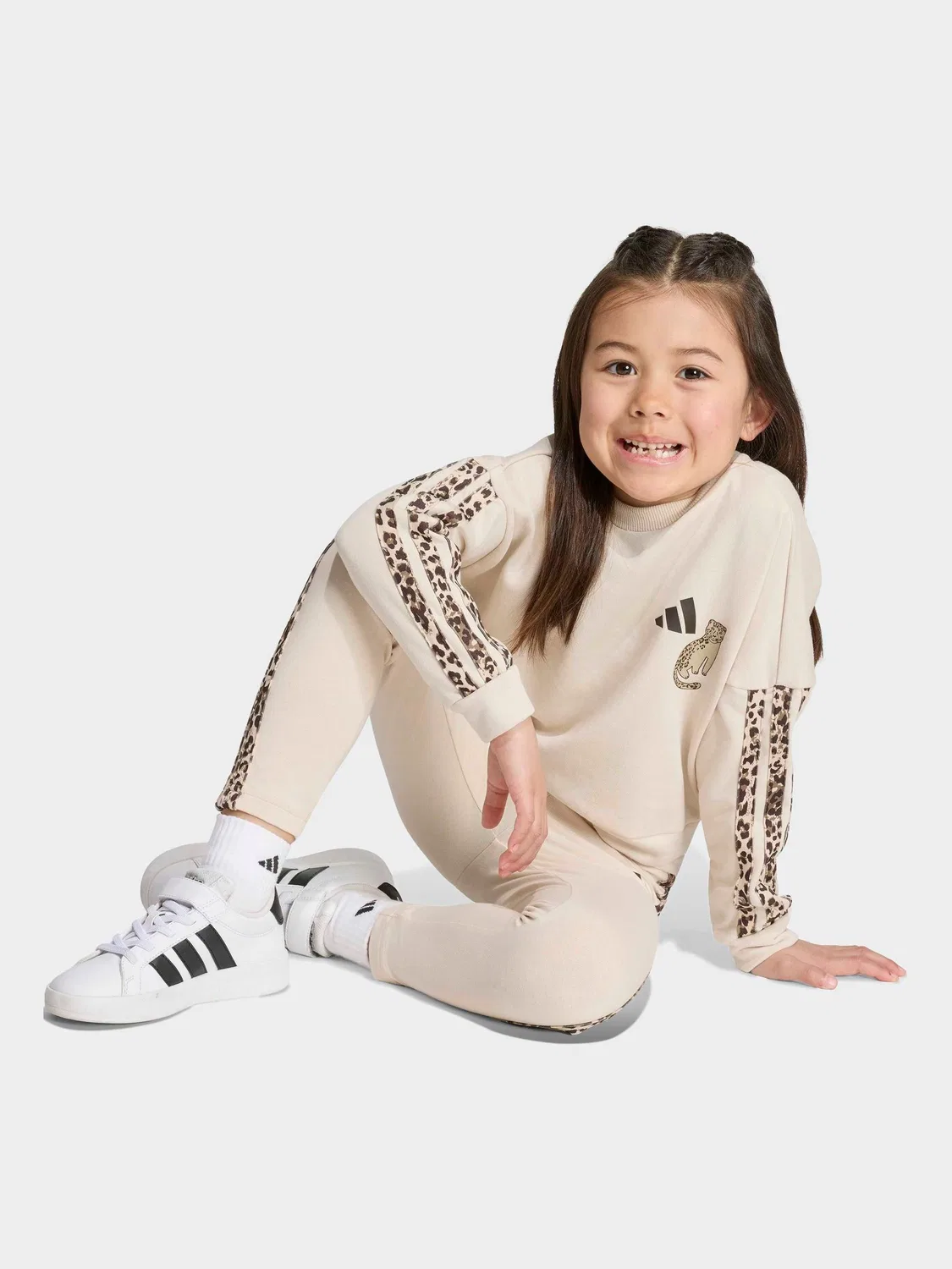 Леггинсы-сет adidas Animal Leggings Set, коричневый — фото 4