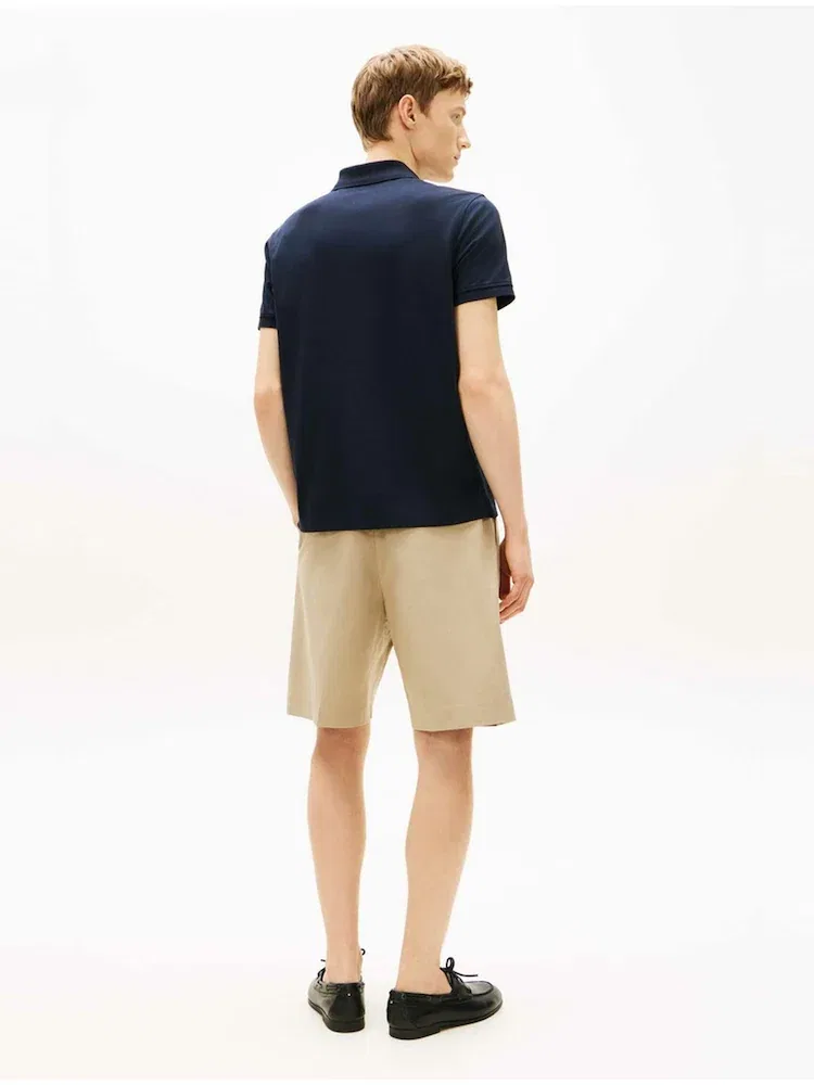 Футболка поло с жаккардовым узором TOMMY HILFIGER, Navy — фото 3
