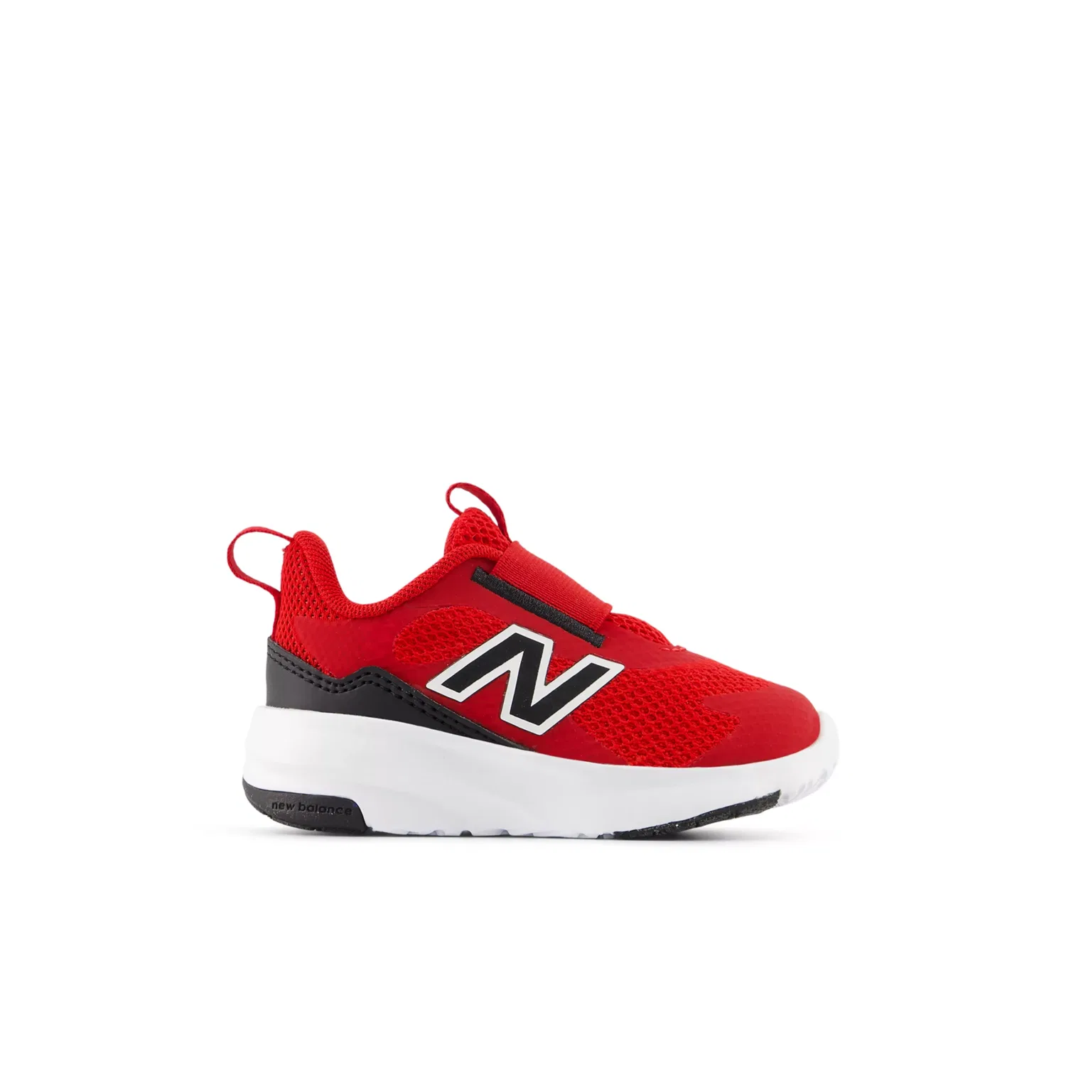 Детские кроссовки без шнуровки с дышащей сеткой 468 Slip On New Balance, Team Red With Black And White