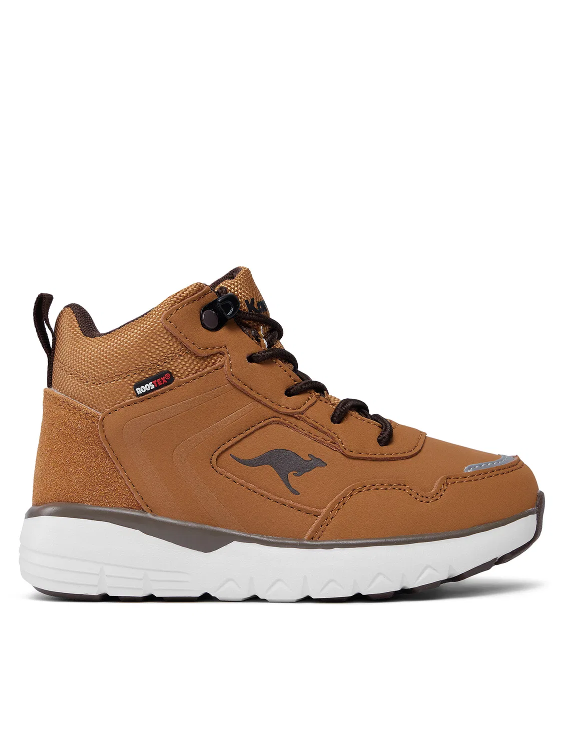 Ботинки на шнуровке для мальчика K-TS Kimo Kangaroos, коричневый