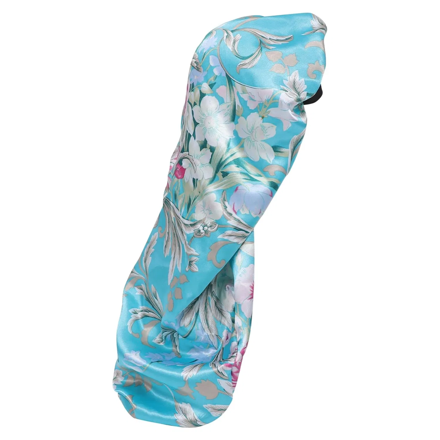 Шапочка для душа Satin Sleep Cap, VALICLUD, синяя с цветочным узором, 45 г