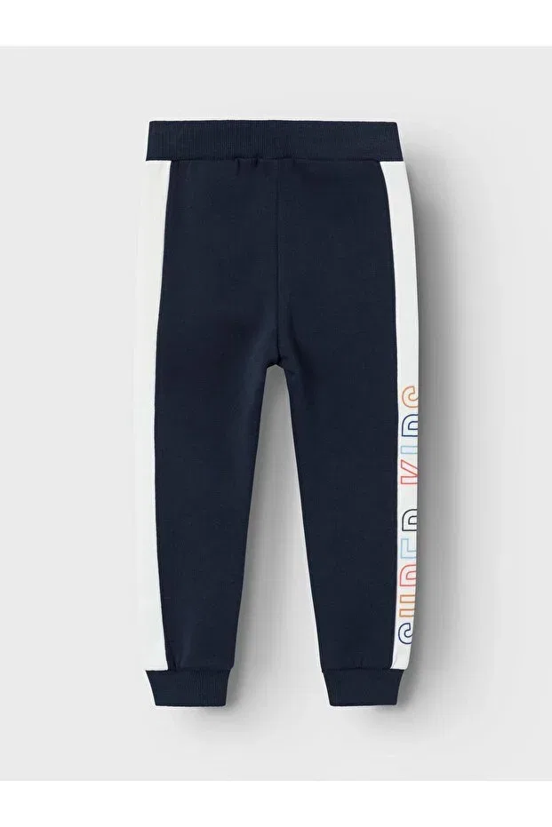 Детские спортивные штаны для мальчиков однотонные Nmmlarke Name It, Navy Blue — фото 3