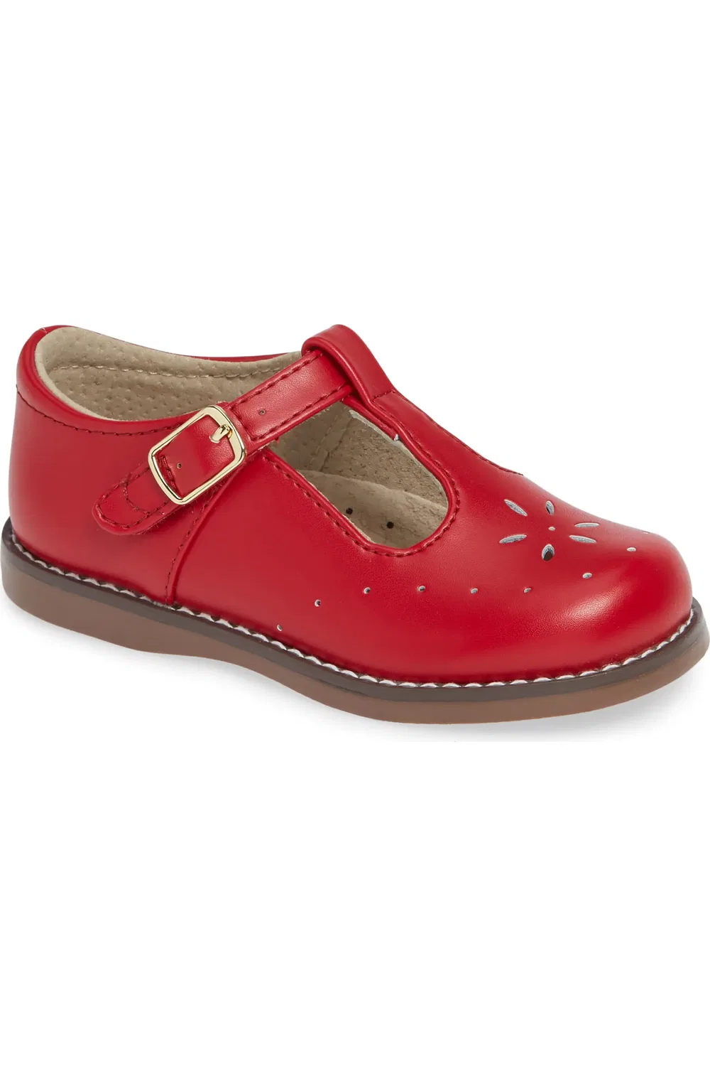 Детские туфли Мэри Джейн с цветочным декором Sherry Footmates, Apple Red