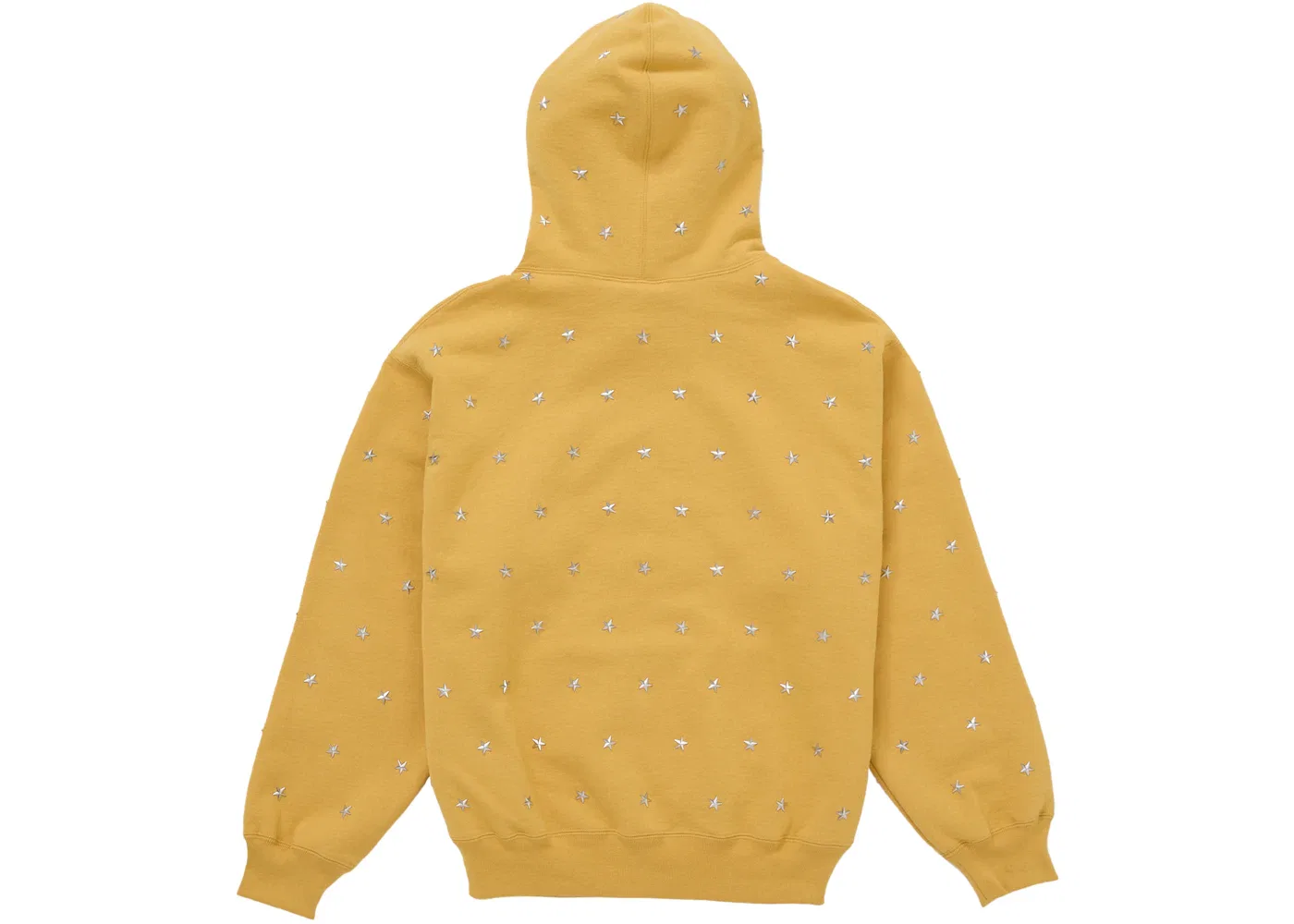 Мужской свитшот с капюшоном с вышивкой звездами Supreme, Dusty Gold — фото 2