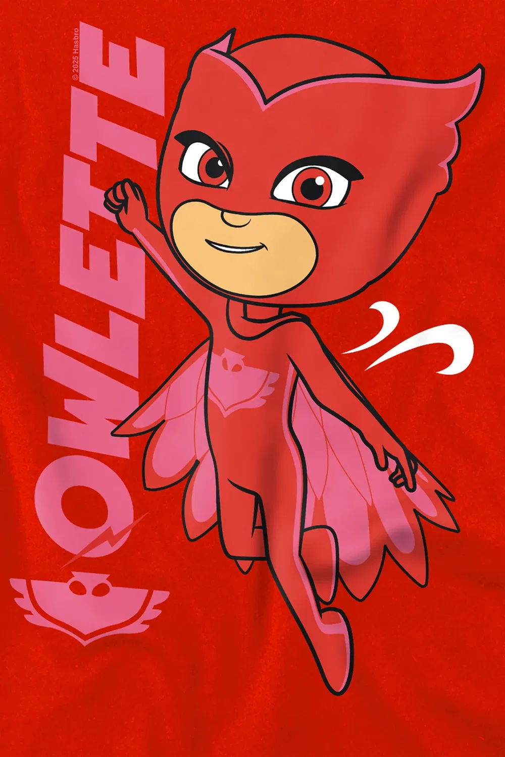 Детский свитшот для девочек Pj Masks Owlette Hasbro, Red — фото 2