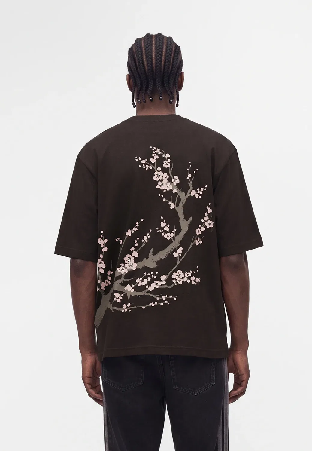 Футболка унисекс с цветочным принтом, свободного кроя Adidas Originals, Aurora Coffee — фото 2