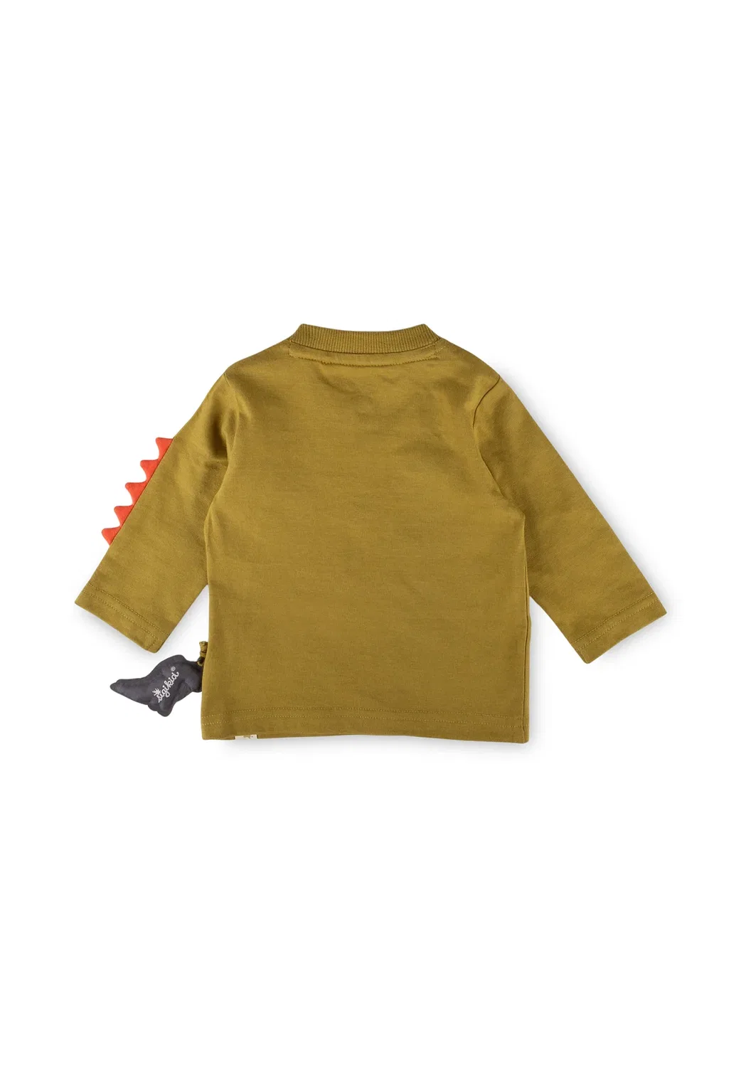 Футболка Langarmshirt с длинными рукавами, с рисунком динозавров Sigikid, Grün — фото 2