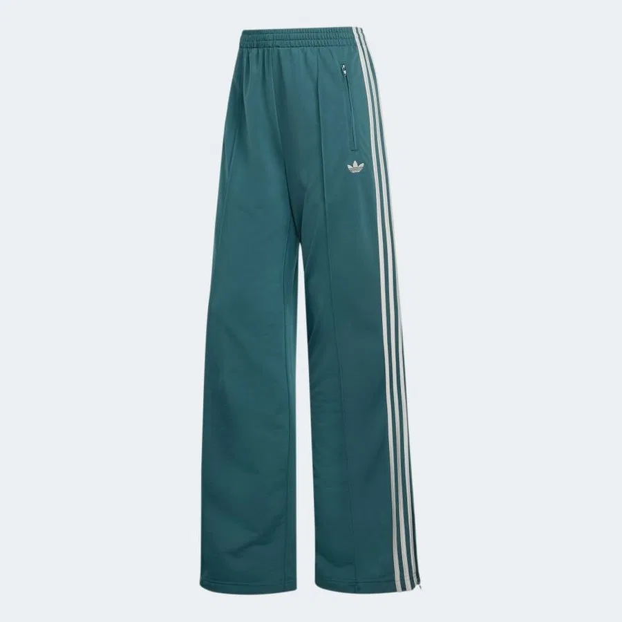 Спортивные брюки свободного кроя с карманами adidas, Зеленый — фото 2