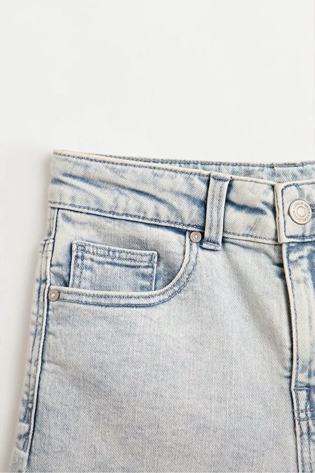 Детские шорты для мальчиков джинсовые Comfort Slim Denim Bermuda Shorts Lefties, Blue — фото 3