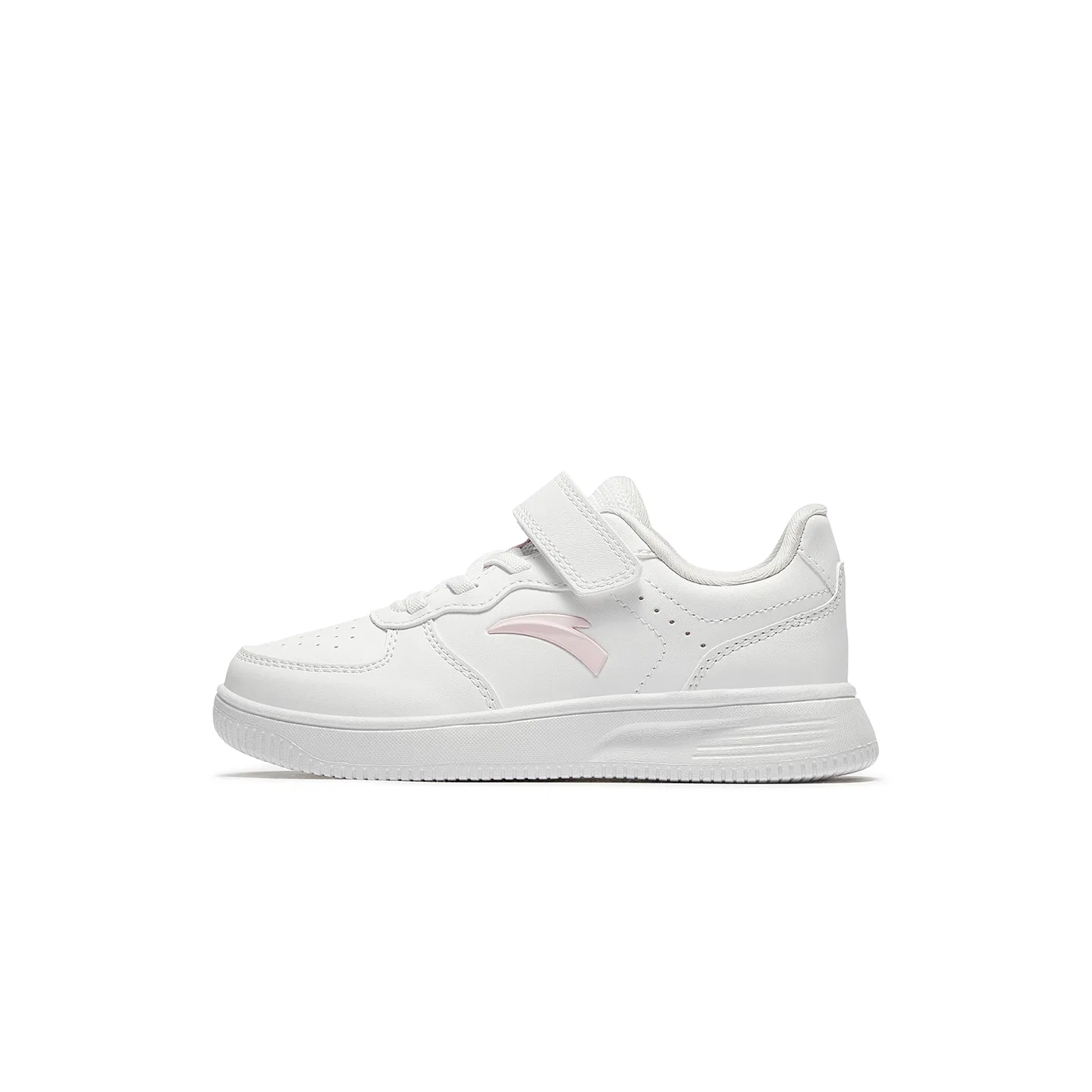 Кеды для скейтбординга на низком подъеме из искусственной кожи Antakids, Anta White/Pastel Pink