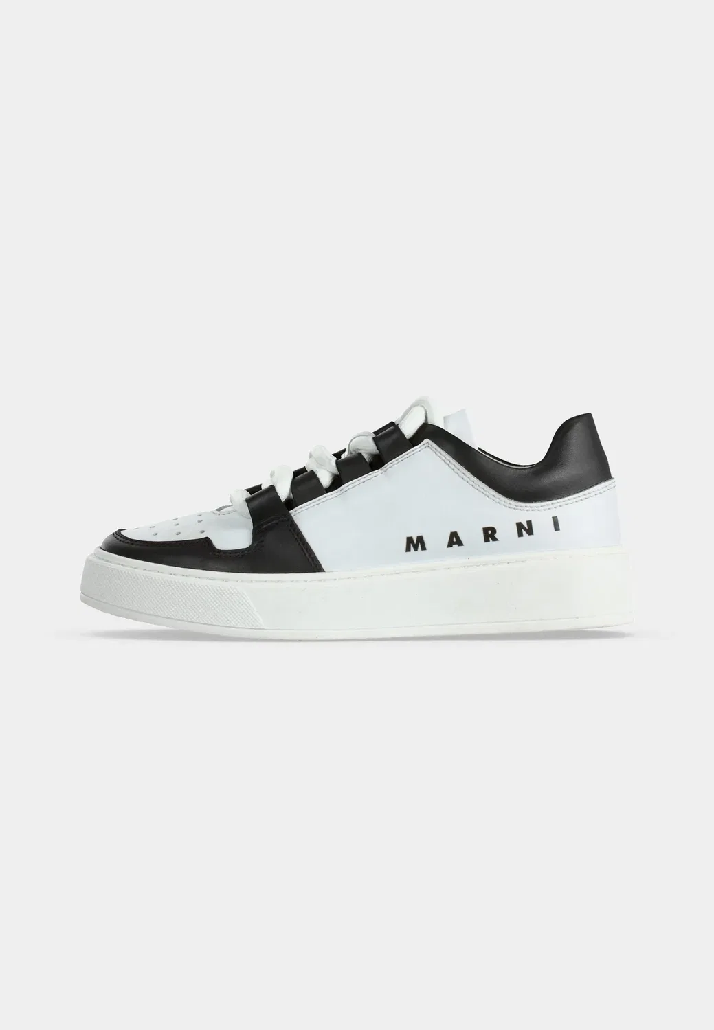 Унисекс - кроссовки Marni, White/Black — фото 2