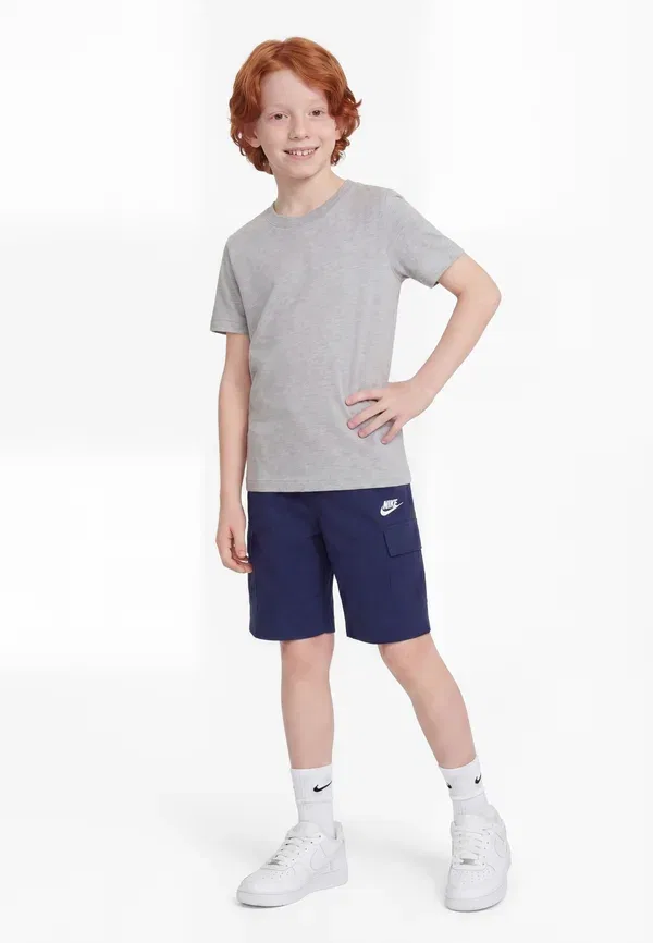 Шорты из хлопка и полиэстера Nike Sportswear, белый/темно-синий