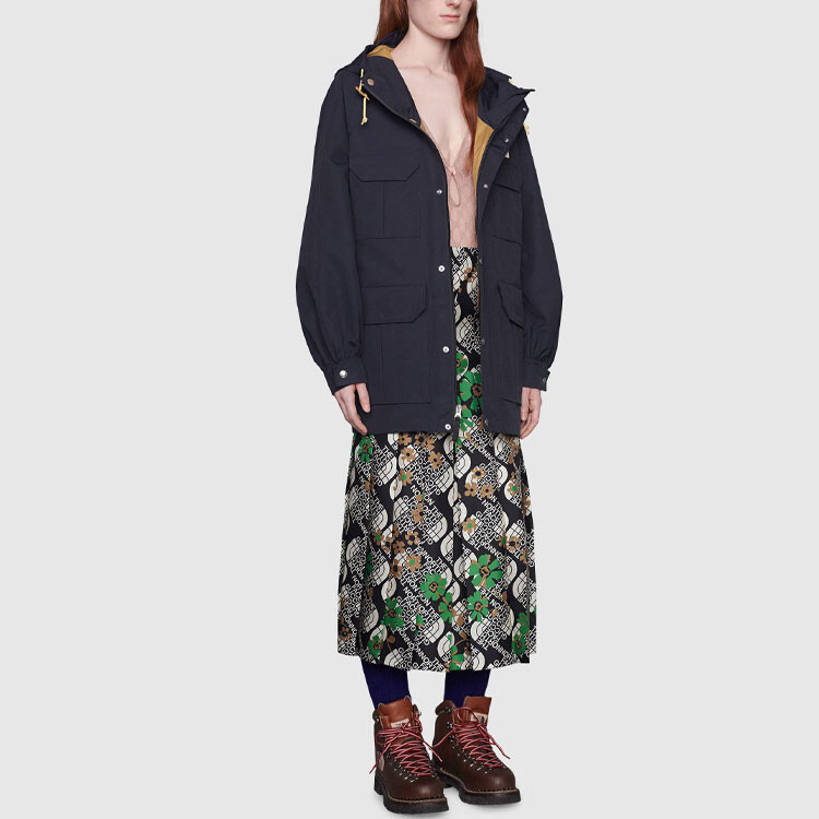 Куртка женская Gucci, коллаборация с The North Face, черный — фото 4