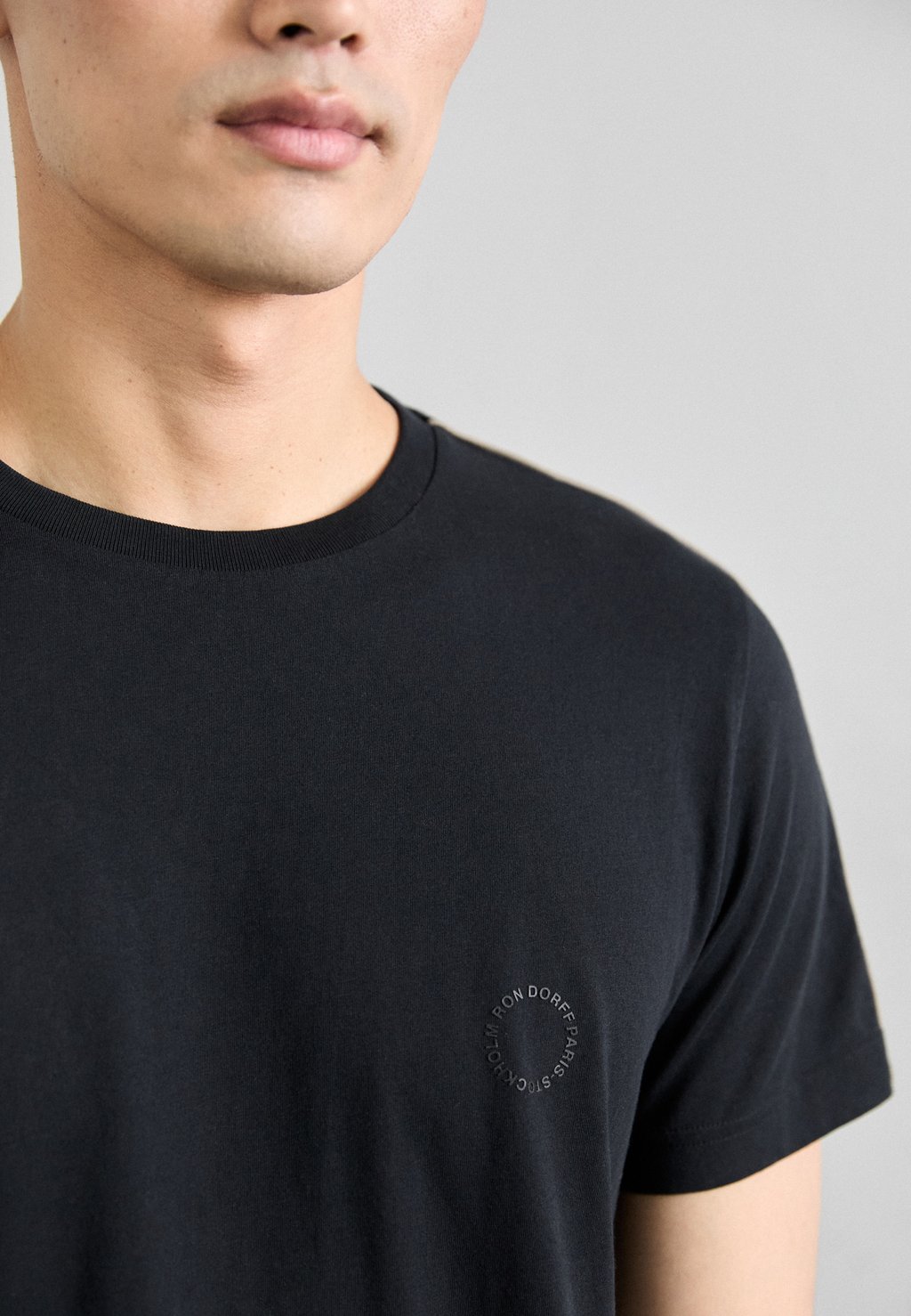 

Базовая футболка PIPING Ron Dorff, черный