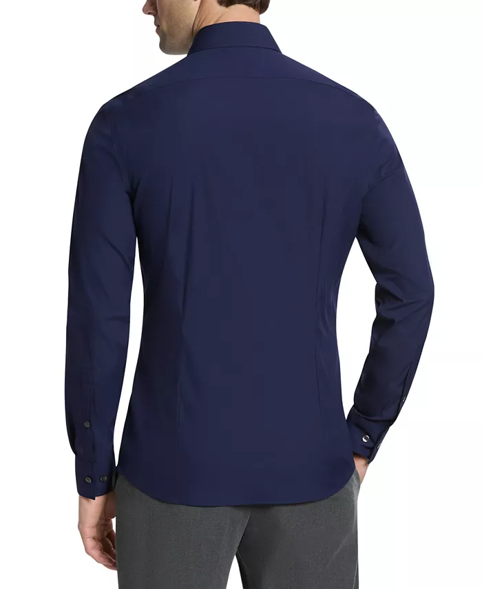 Мужская классическая рубашка Extra Slim Fit Calvin Klein, синий — фото 2