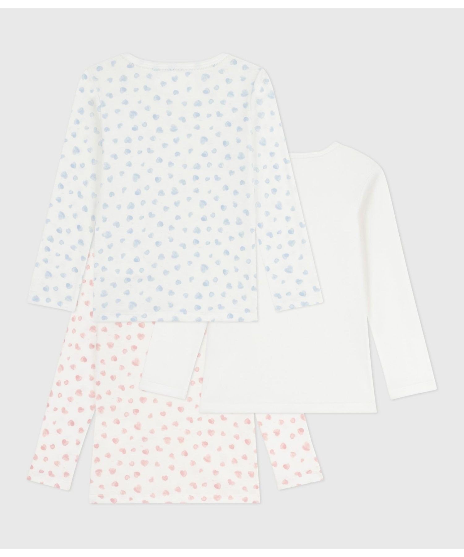 Комплект из 3 футболок с длинными рукавами PETIT BATEAU, Multicolor 1 — фото 2