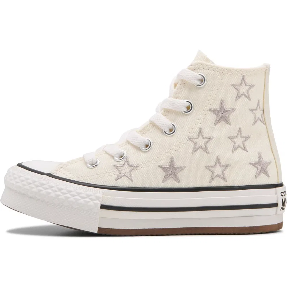 Детские высокие кеды Chuck Taylor All Star Lift Converse, Egret/Papyrus — фото 3
