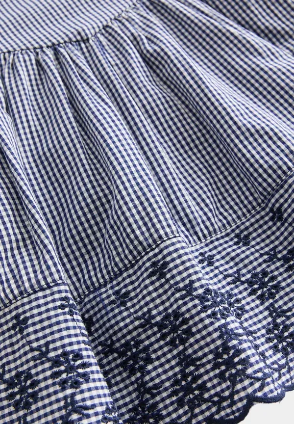 Платье хлопковое Shirt dress Marks & Spencer, темно-синий — фото 2