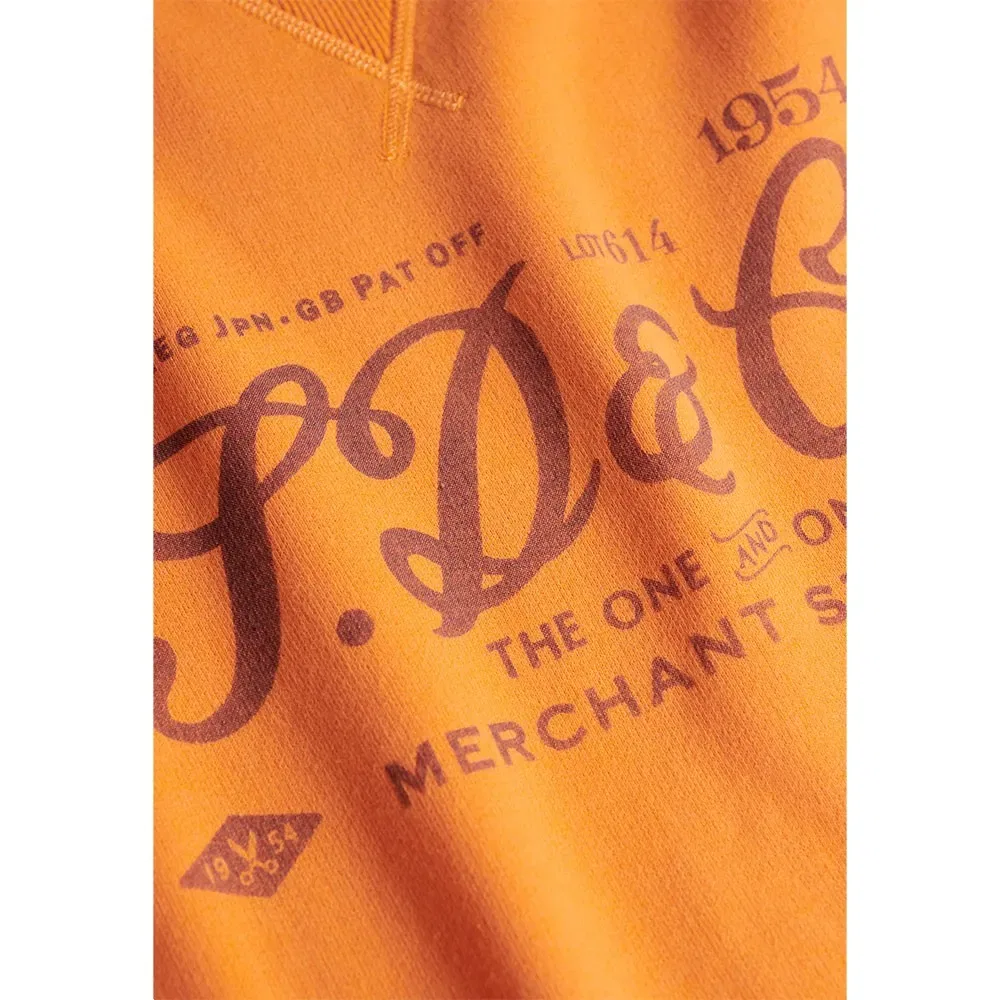 Свитшот Vintage Print Superdry, оранжевый — фото 2