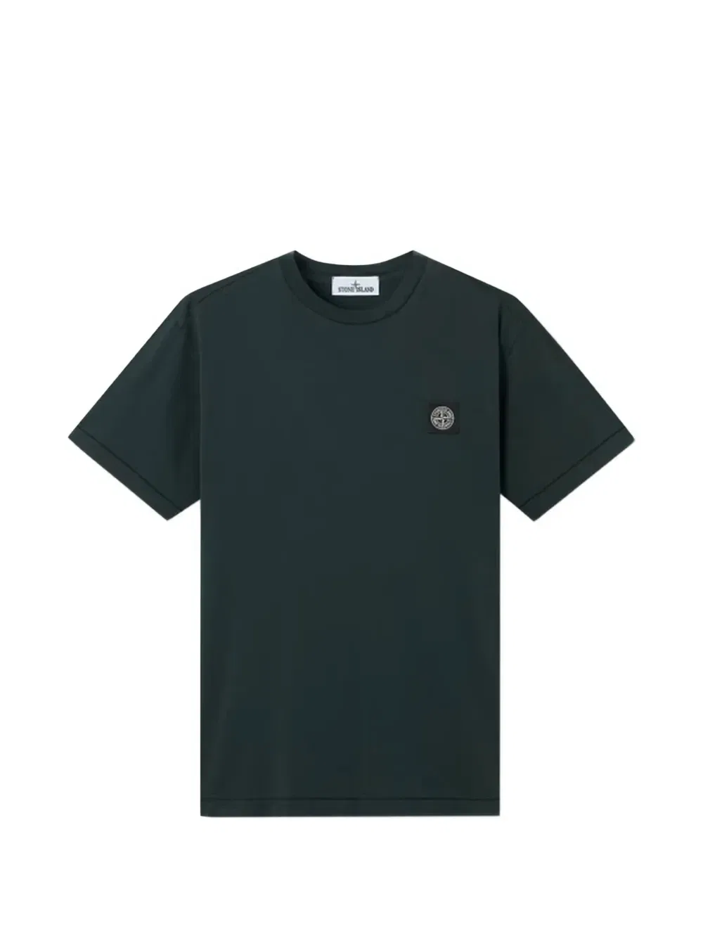 Приталенная футболка с нашивкой в виде компаса Stone Island, зеленый