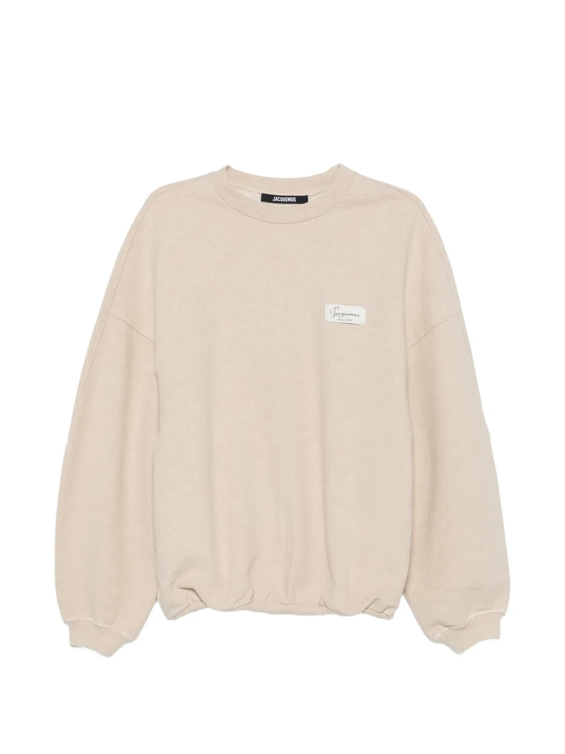 Свитшот хлопковый бежевый Jacquemus, нейтральные