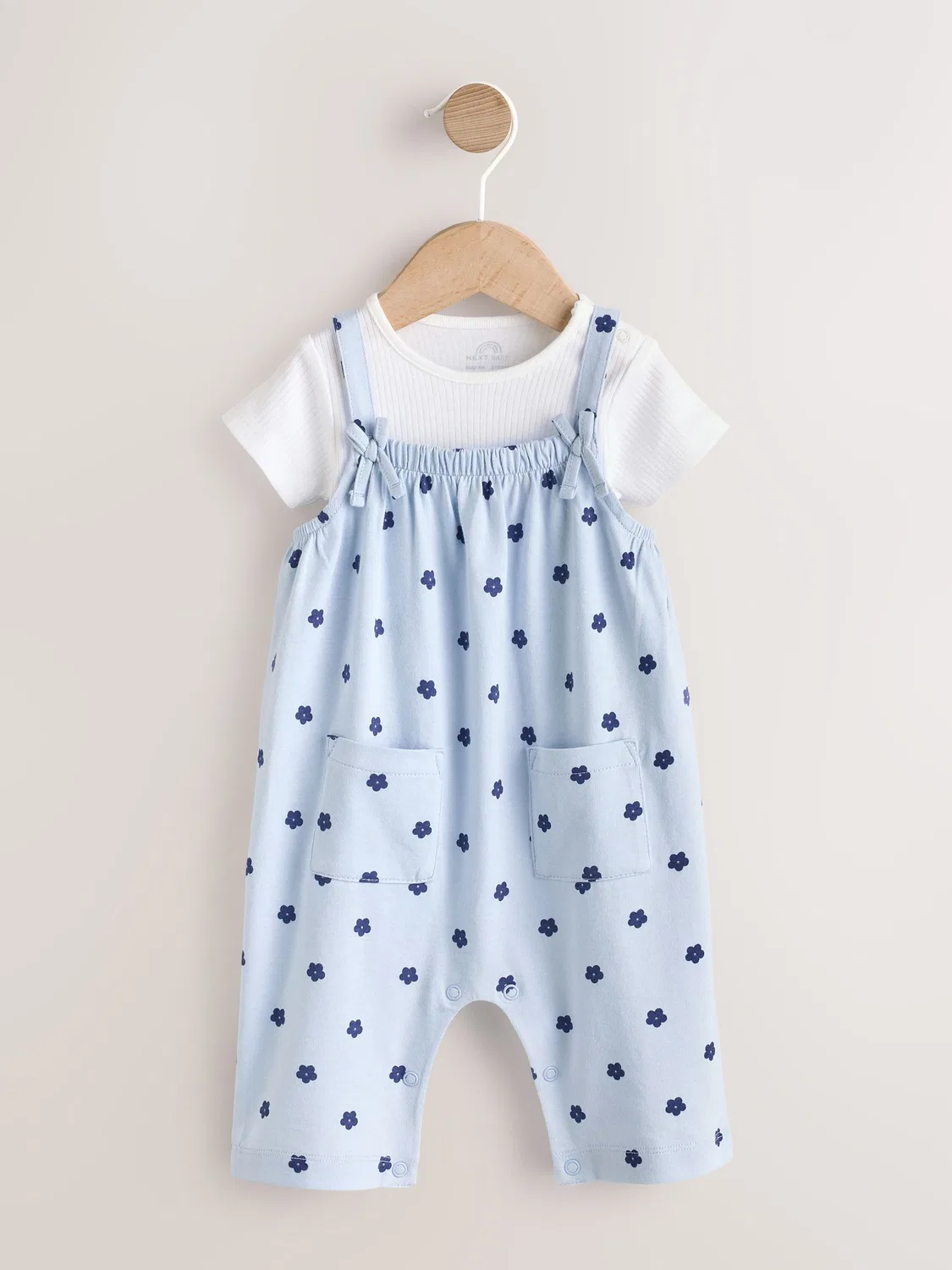 Комбинезон и боди, джерси, цветочный принт Next, Blue Floral