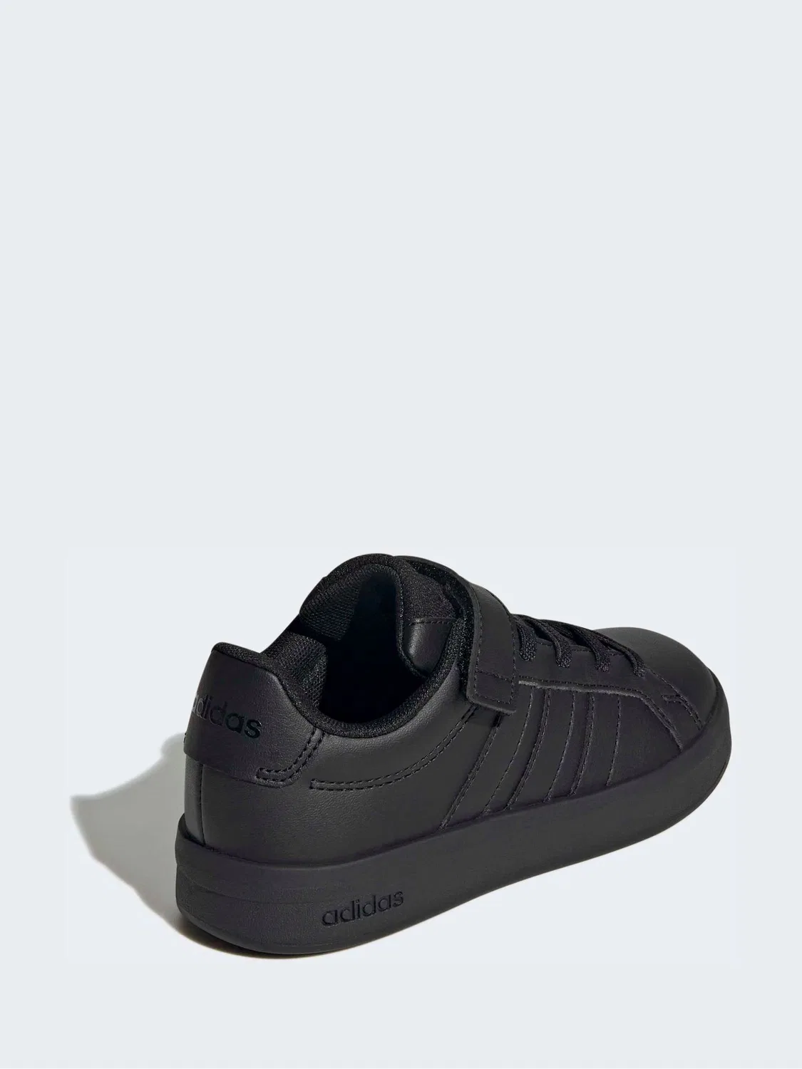 Кроссовки adidas Grand Court 3.0 Elastic Lace, черные — фото 4