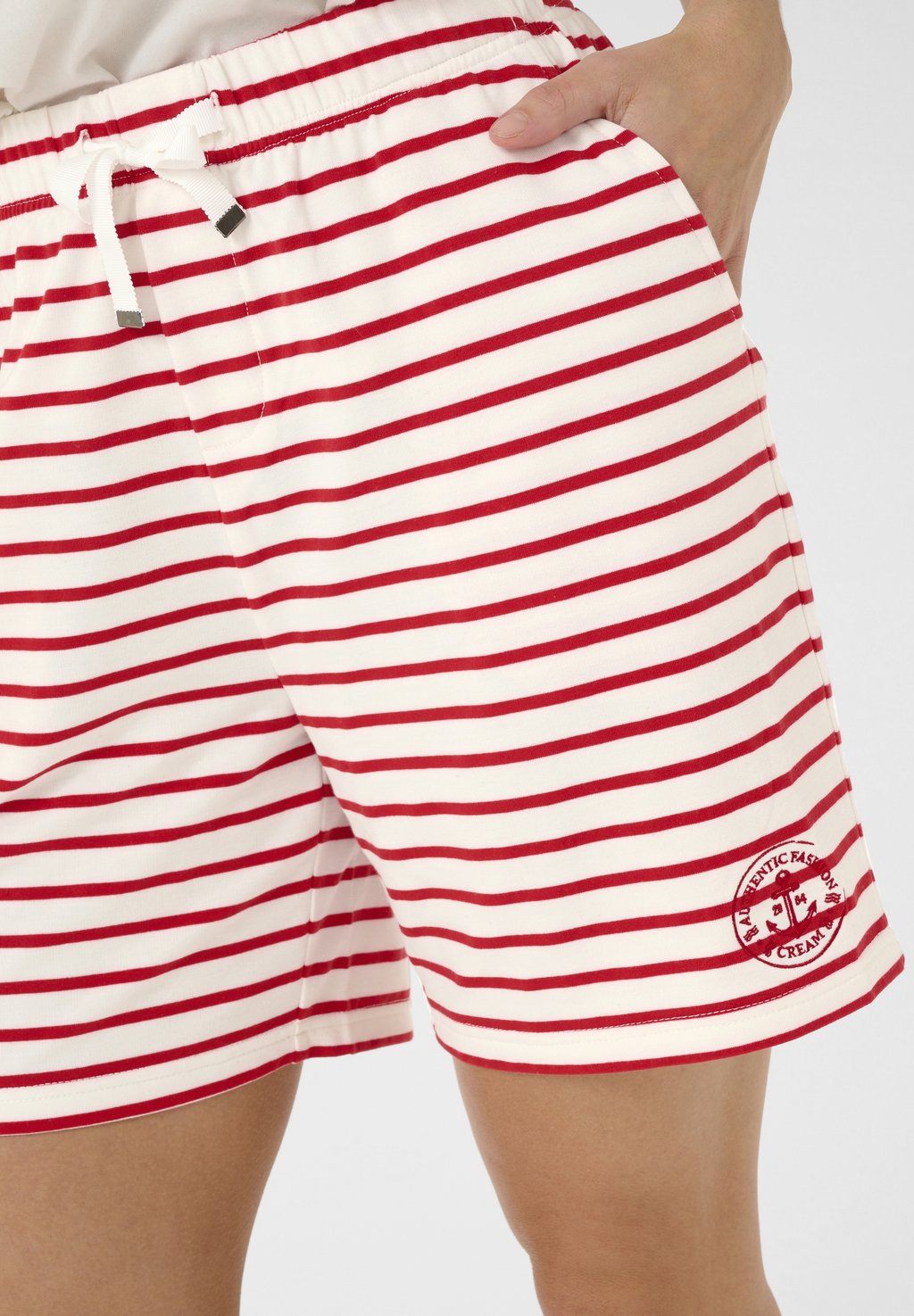 

Шорты CRSIN STRIPE Cream, красный