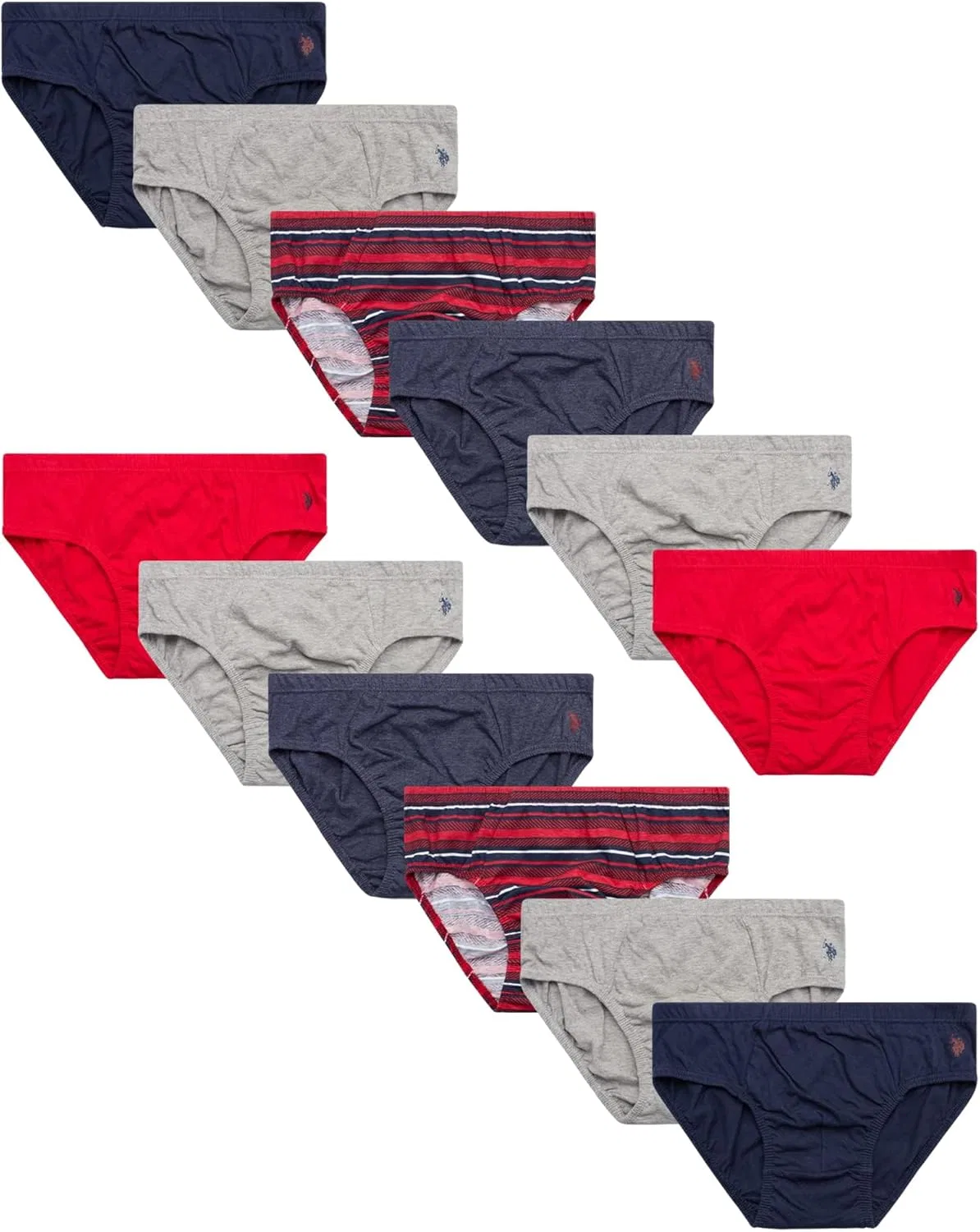 Боксеры U.S. Polo Assn., Maritime Blue/Grey/Stripes/Blue Heather/Red