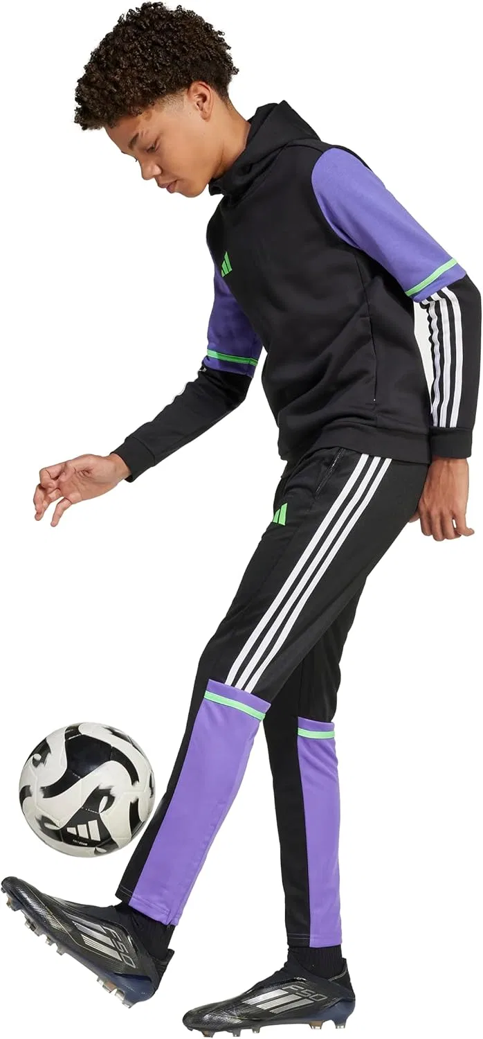 Тренировочные штаны Adidas F50 для мальчиков, Black/Purple Rush — фото 4