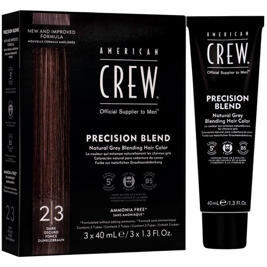 

Обезжириватель для волос Blend Dark 3X40 мл для мужчин, профессиональный эффект, закрашивание седых волос American Crew