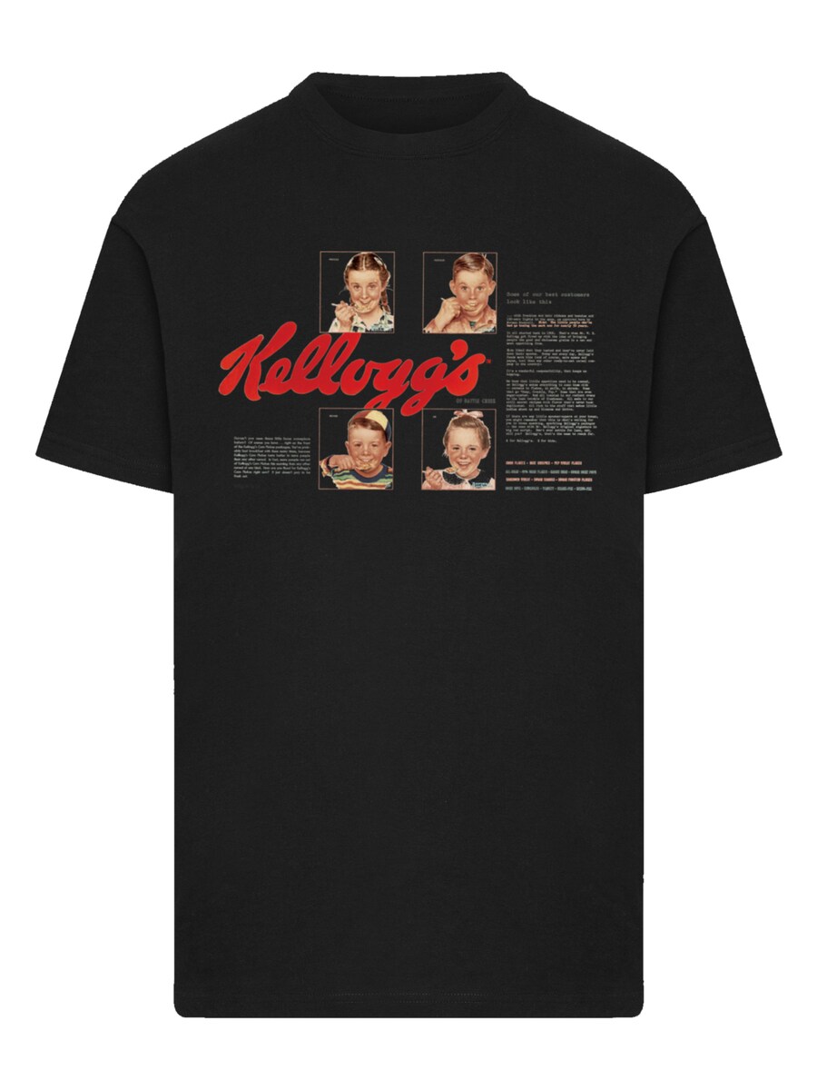 

Рубашка F4NT4STIC Kelloggs Corn Flakes Cereal Box Children Retro, черный