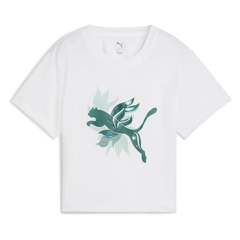 

Футболка с коротким рукавом спортивная Puma Green Terrains Fashion Graphic, белый