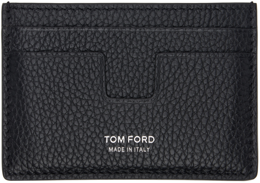 

Классический держатель карт из зернистой кожи TOM FORD, черный