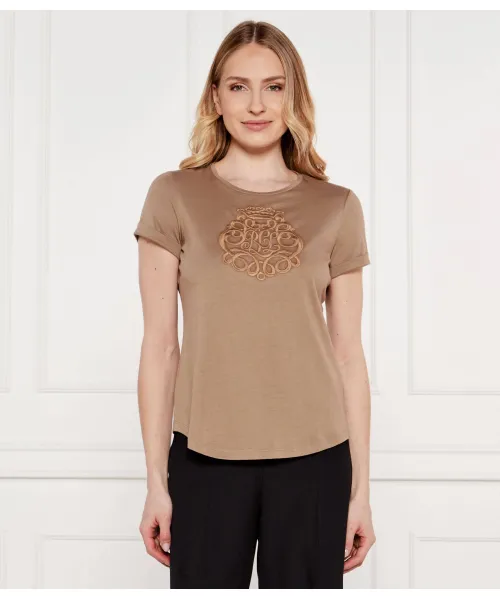 

Футболка Пима Relaxed fit Lauren Ralph Lauren, бежевый