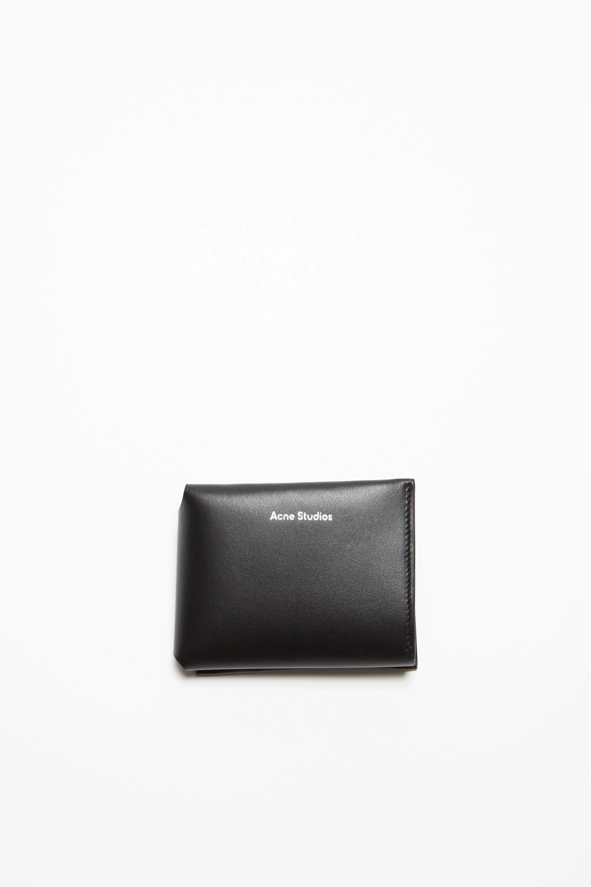 

Кожаный тройной кошелек Acne Studios, черный