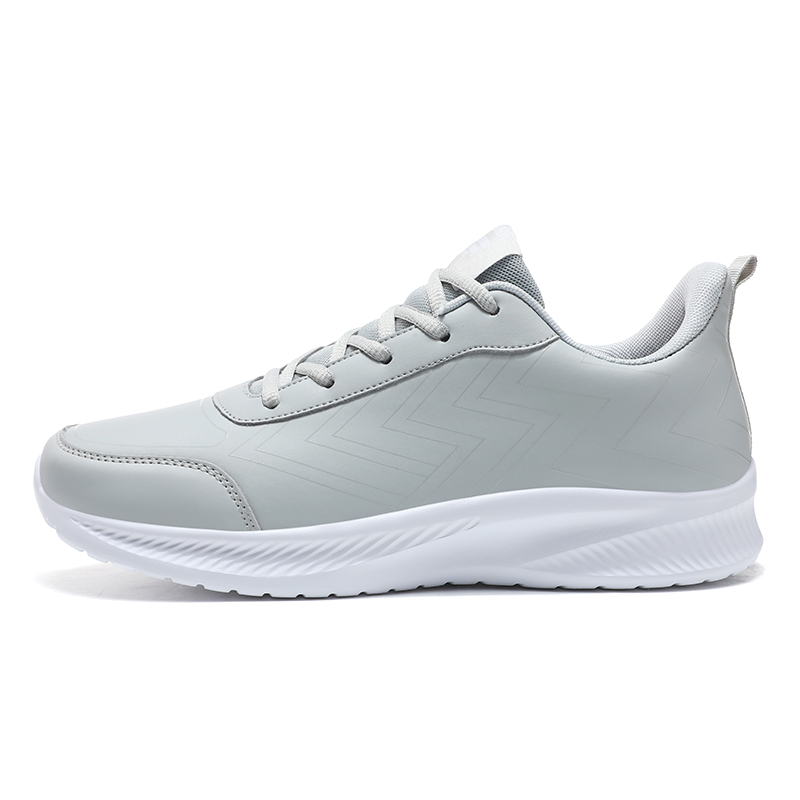 

MUSNODO Амортизирующие, износостойкие и водонепроницаемые мужские лоу-топы Casual Light Gray, цвет Light Gray