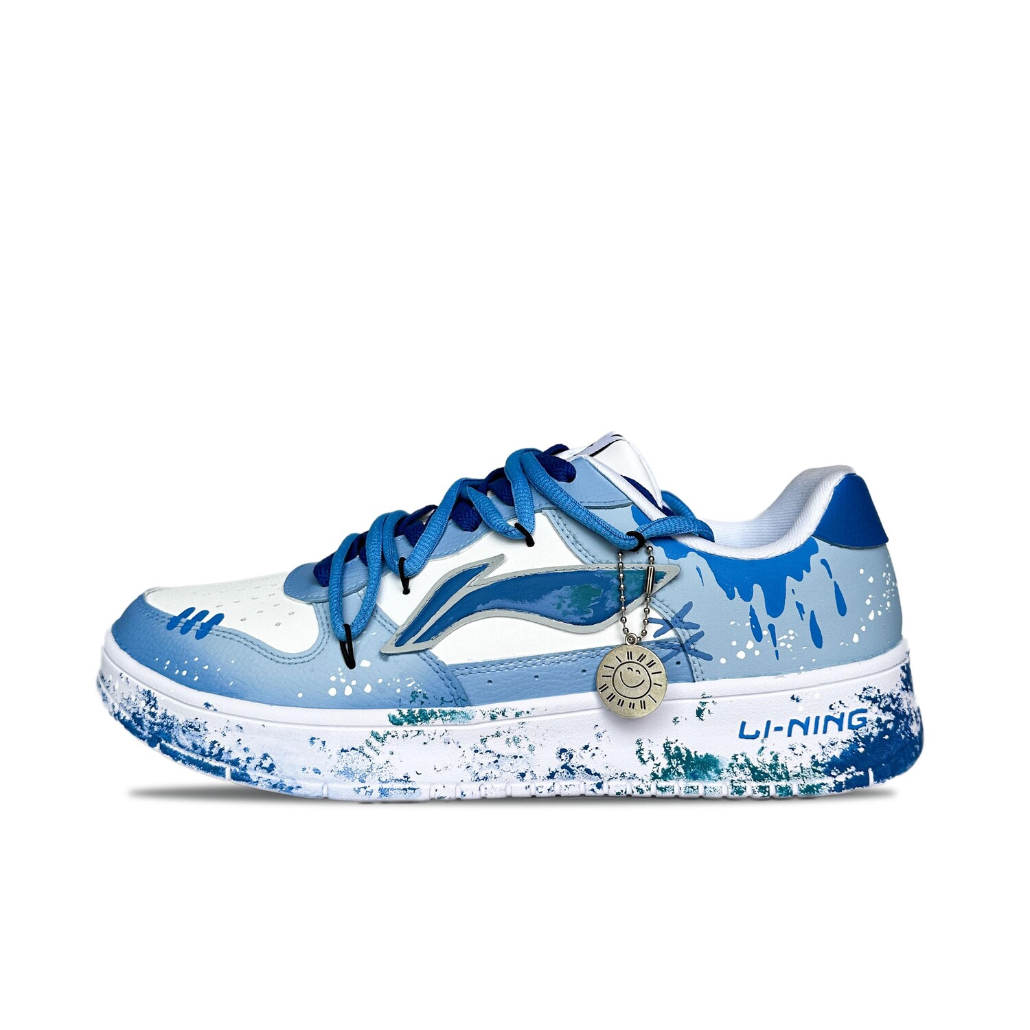 

Кроссовки LINING Pontoon Boats Skateboarding Shoes Unisex Low-top White/blue, голубой, Синий, Кроссовки LINING Pontoon Boats Skateboarding Shoes Unisex Low-top White/blue, голубой