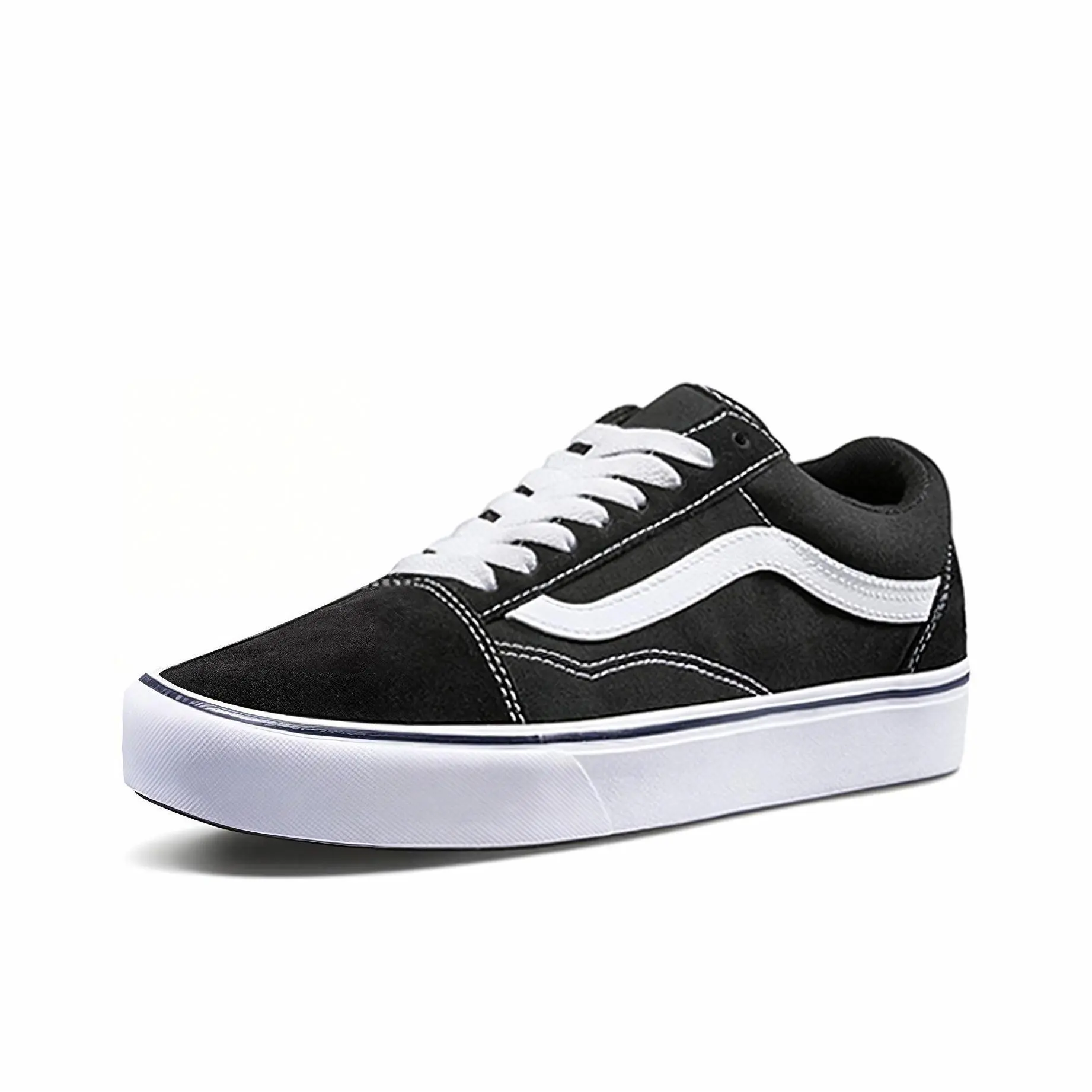 Низкие кроссовки ComfyCush Old Skool с амортизацией, износостойкие, для детей и подростков Vans, черный — фото 2