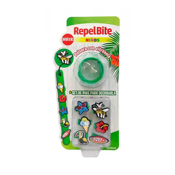 

С лемонграссом Pulsera Mosquitos Infantil Repelbite, 1 UD