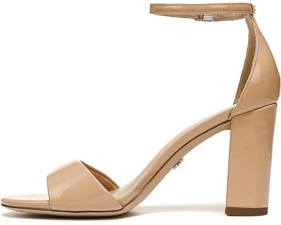 Сандалии Sam Edelman Robyn Женские 9 Бежевые Кожаные С ремешком на щиколотке На квадратном каблуке KHD549 — фото 2