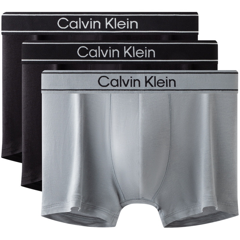 Мужские боксеры 3 штуки Calvin Klein, коричневый/оранжевый/серый — фото 3