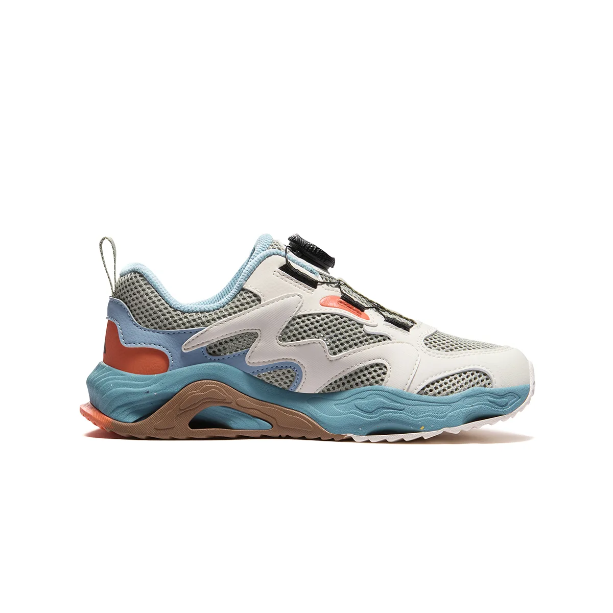 Performance FPF Synthetic Leather, Textile Cushioning Breathable детские Outdoor Shoes FILA KIDS, church stone зеленый/sash белый — фото 3